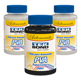3x Tintas Pva Fosca P Artesanato 250ml Preto E Branco