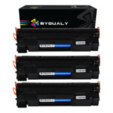 3x Toner Cartucho Compatível Hp Cb435a Cb436a Ce278a Ce285a2