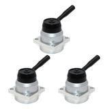 3x Válvula Pneumática De Alavanca Manual De 3 Posições E 4 V