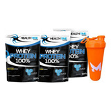 3x Whey Protein 100 Refil 900g 2 7 Kg Brinde