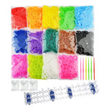 4.000 Elástico De Cabelo Infantil Pulseira Liguinha Clip