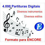 4 000 Partituras Musicais Para Diversos Instrumentos 
