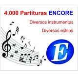 4 300 Partituras Encore Nacional E Internacionais