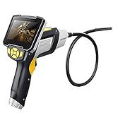 4 3in Lcd Tela Endoscópio 8 Mm HD Boroscópio Dual Lens Inspeção Câmera Câmera Esgoto Com CONDUZIU Lanterna 1700 MAh Câmera Destacável Size 5M 16 4FT Cable 