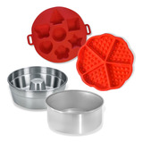 4 Acessórios Para Air Fryer Forma De Bolo Pudim Torta Pizza