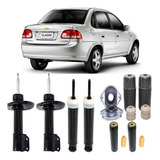 4 Amortecedor+ 4 Kit Suspensão Corsa Classic 2012 2013 2014