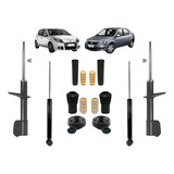 4 Amortecedor Diant+tra Kayaba+kit Coxim Sandero 2012 2013