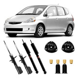 4 Amortecedor Fit 2003 A 2008 Dianteiro Traseiro Kyb E Kit