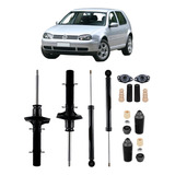 4 Amortecedor+ Kit Diant/tras Compl Golf 99 00 01 2002 2003.