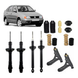 4 Amortecedores+ +4 Kit +2 Bandejas Polo Classic Até 2001