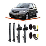 4 Amortecedores +kit Citroen C3 2013 14 15 16 17 18 19 20 21
