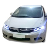4 Angel Eyes Para Farol Honda Civic 12 À 16 Drl Led Rjled