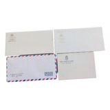 4 Antigos Envelopes Papel De Carta