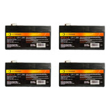  4 Bateria Selada 12v 1,3ah Nobreak Cerca Alarme Cftv