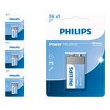 4 Baterias Alcalinas 9v Philips