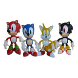 Boneco Tails Roupa Preta Sonic Prime Toyng 50522