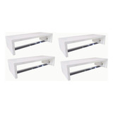 4 Cabideiro Parede Arara Loja Roupas Aereo P/ Quarto Closet