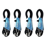 4 Cabo Para Microfone Xlr/xlr 5 Metros Roxtone Samurai Top
