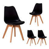 4 Cadeiras Design Leda Tulipa, Sala