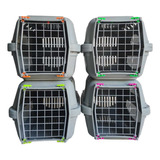 4 Caixa De Transporte N3 Cães E Gatos Durapets Falcon Neon