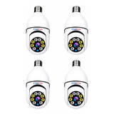 4 Câmeras Ip Wifi 360 Residencial Sensor De Presença Noturno