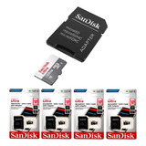 4 Cartão Memoria Micro Sd 128gb Sandisk Original Lacrado