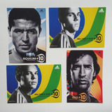 4 Cartão Postal Futebol Jogador adidas Raul Riquelme Nilmar