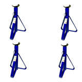 4 Cavaletes De Apoio Automotivo P/ Veículos Até 2 Ton. Azul
