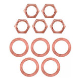 4 Conjunto De Arruelas De Bronze Vermelho Bronze Vermelho