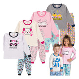 4 Conjunto De Pijama Infantil Menina