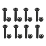 4 Conjunto De Rodas Pretas De Caminhões De Black_35mm_8pcs