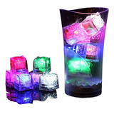 4 Cubos Gelo Led Pisca Colorido