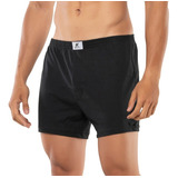 4 Cueca Samba Canção Masculino Algodão Preta Com Abertura