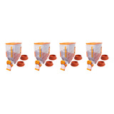 4 Dispenser Ração De Parede Durabox 40 Litros 15 Kg + Brinde