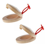 4 Educativo Castanholas Instrumentos Percussão Manual