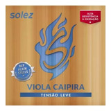 4 Encordoamentos Solez Viola Caipira Tensão Leve Slvctl Mi