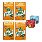 4 Erva Mate Barão Cotegipe Vácuo Chimarrão Tradicional 1kg