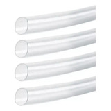 4 Espaguete Tubo Termo Retrátil Cola Transparente 12mm 122cm