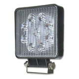 4 Farol De Milha Led Quadrado 27w 12v/24v Jeep Trolle Trator