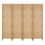 4 Folha Biombo Sem Dobradiça Divisor Ambiente Madeira Mdf M1