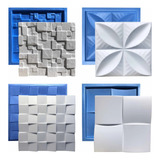 4 Formas Gesso Plástico E Borracha Placa 3d - Lançamento