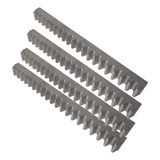 4 Gomos De Cremalheira 25cm Aluminio Para Motor Residencial Cor Cinza-escuro