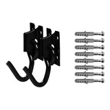 4 Kit Gancho De Rede Aço Reforçado 250kg C/ Parafuso Bucha