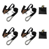 4 Kits Cintas Catraca Fita Amarração Moto Jet Ski 800 Kg