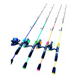 4 Kits De Pesca Amazon Vara 1,20 Mt + Molinete 200 1 Rol