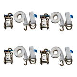4 Kits Guincho Plataforma 5ton Cinta 3mts + Catraca + Alças