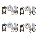 4 Kits Guincho Plataforma 5ton Cinta 3mts + Catraca + Alças