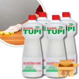 4 Litros Álcool 70% Líquido Limpeza Hidratado Bactericida 