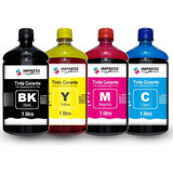 4 Litros Kit Tinta Recarga Cartucho P/ Impressora Hp Xp Tx L