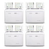 4 Luminária Emergência 1200 Lumen Faróis Aprovado Bombeiros Bivolt 110/220v Comercial Industrial Residencial Lanterna
